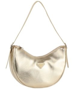 Triangle Plaque Shoulder Bag Hobo DXV0203M GOLD